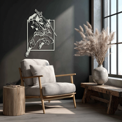 Yasuo Sword Silhouette Metal Wall Art - League of Legends-Inspired Steel Decor- KAF486 - Tampa Home & Garden Store