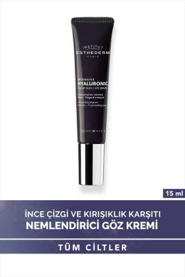 Institut Esthederm Intensive Hyaluronic Eye Serum tube, black-purple with silver cap, 15 ml on Tampa Home & Garden Store