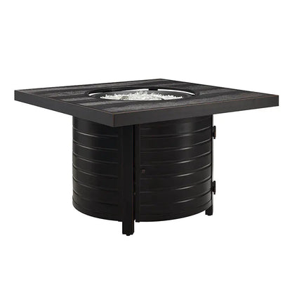 Yorke 40" Square Aluminum Convertible Gas Fire Pit Table - Tampa Home & Garden Store