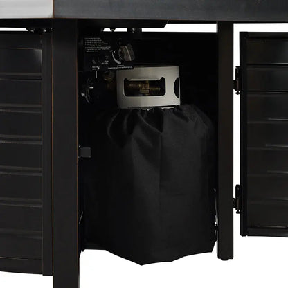 Yorke 40" Square Aluminum Convertible Gas Fire Pit Table - Tampa Home & Garden Store
