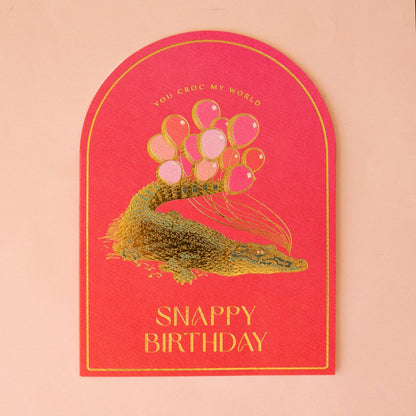 You Croc My World Birthday Card | Crocodile - Tampa Home & Garden Store