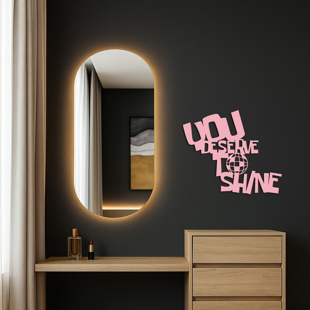 You Deserve to Shine Metal Wall Art – Motivational Disco Ball Design - KAFGP115 - Tampa Home & Garden Store