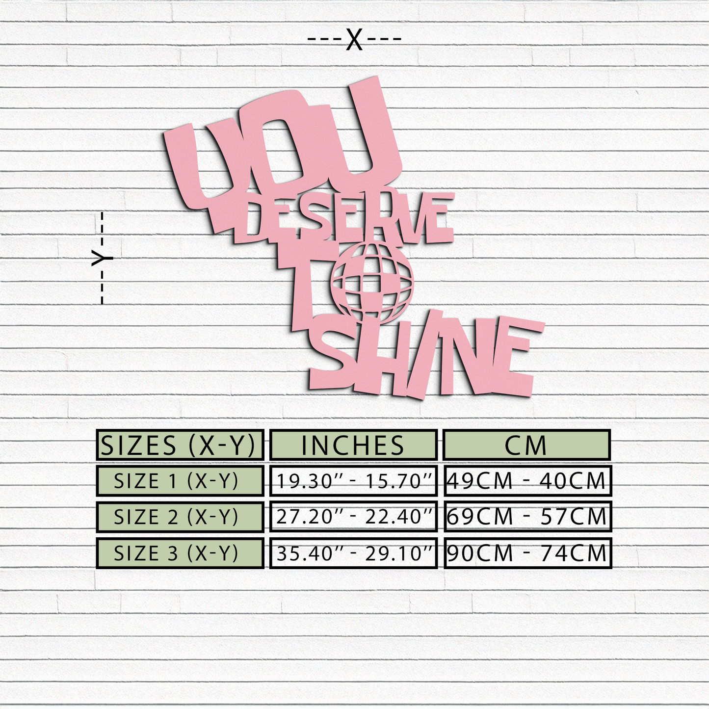 You Deserve to Shine Metal Wall Art – Motivational Disco Ball Design - KAFGP115 - Tampa Home & Garden Store