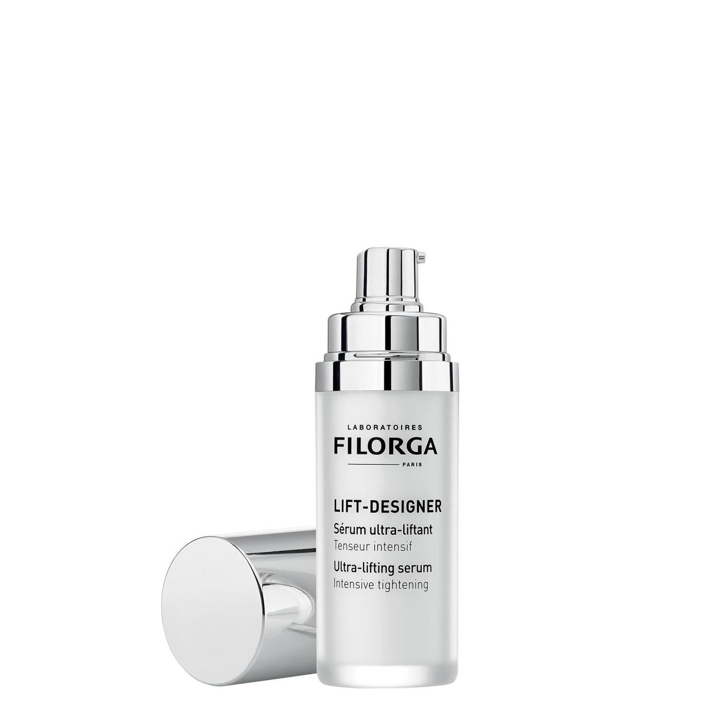 Face serum Filorga Lift-Designer bottle with chrome cap, 30ml anti-aging formula on Tampa Home & Garden Store