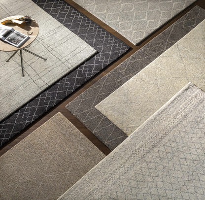 Caramoran Premium Rug Boutique Rugs gray geometric rug set on Tampa Home & Garden Store