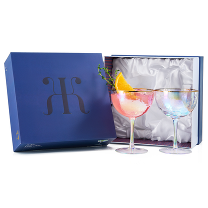 Dulce Champagne Coupe and Cocktail Glass Set