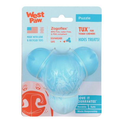 Tux Aqua Swirl Tough Chewer Toy With Treat Hole