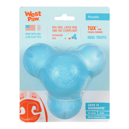 Tux Aqua Swirl Tough Chewer Toy With Treat Hole