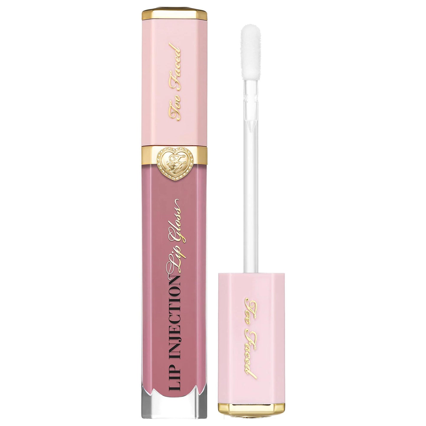 Lip gloss Too Faced Lip Injection Power Plumping Lip Gloss pink tube with gold cap on Tampa Home & Garden Store