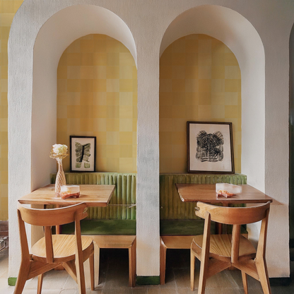 Zellige Wallpaper, butter - Tampa Home & Garden Store