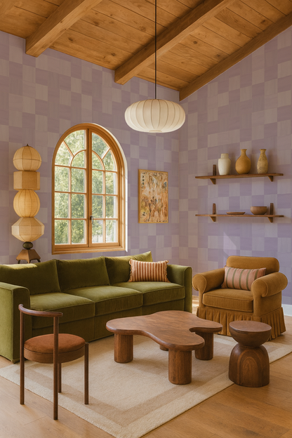 Zellige Wallpaper, lavender - Tampa Home & Garden Store