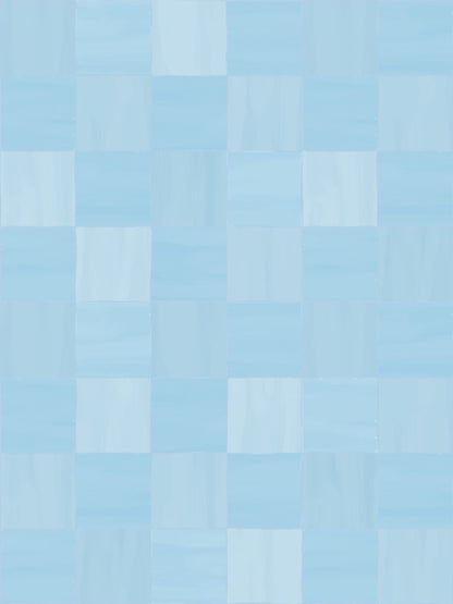 Zellige Wallpaper, light blue - Tampa Home & Garden Store