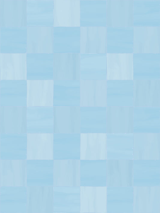 Zellige Wallpaper, light blue - Tampa Home & Garden Store