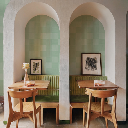 Zellige Wallpaper, mint - Tampa Home & Garden Store