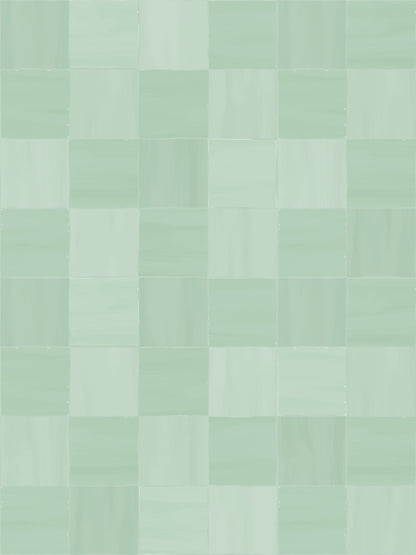 Zellige Wallpaper, mint - Tampa Home & Garden Store