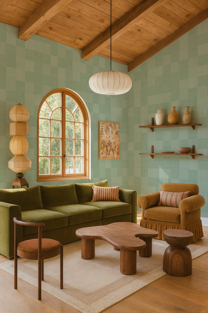 Zellige Wallpaper, mint - Tampa Home & Garden Store