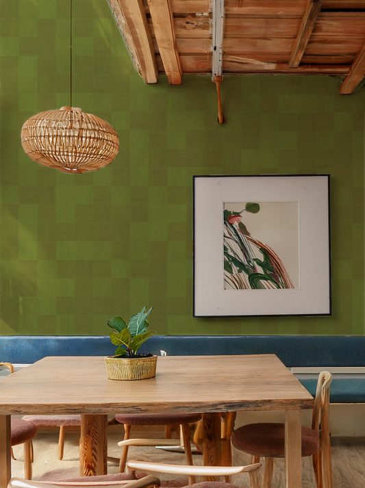 Zellige Wallpaper, olive green - Tampa Home & Garden Store