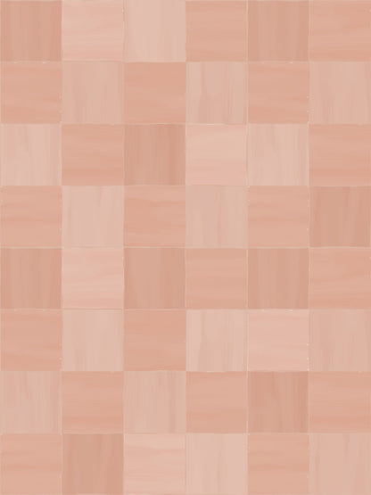 Zellige Wallpaper, rose - Tampa Home & Garden Store