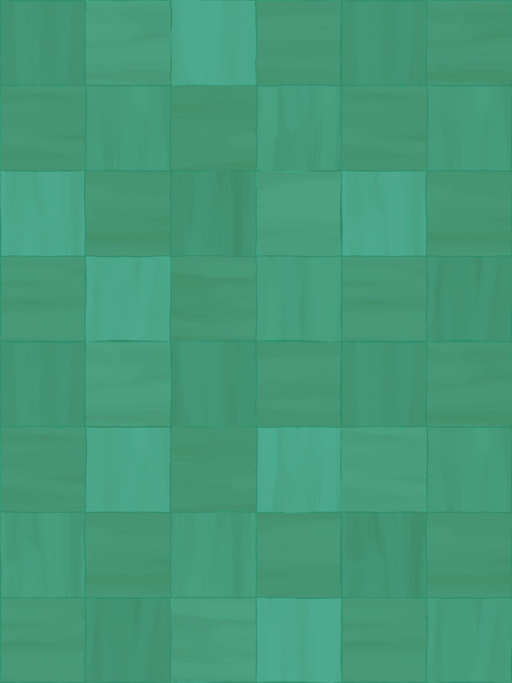 Zellige Wallpaper, teal - Tampa Home & Garden Store