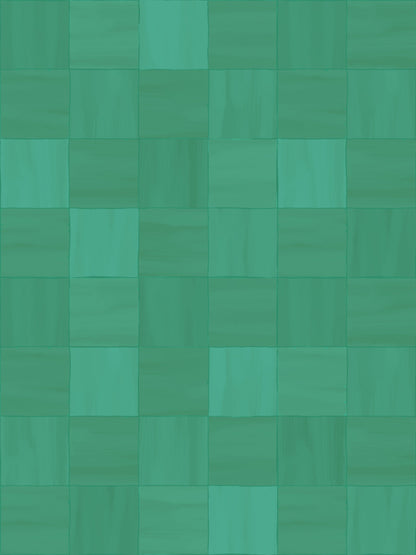 Zellige Wallpaper, teal - Tampa Home & Garden Store