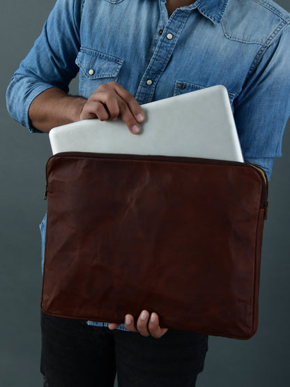 Zento Laptop Sleeve - Dark Brown - Tampa Home & Garden Store