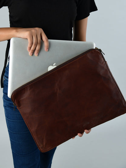 Zento Laptop Sleeve - Dark Brown - Tampa Home & Garden Store