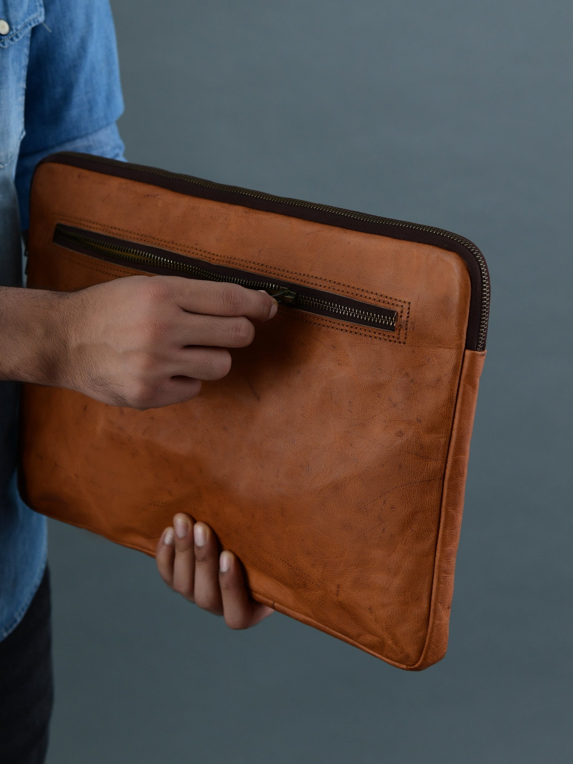 Zento Laptop Sleeve - Tan Brown - Tampa Home & Garden Store