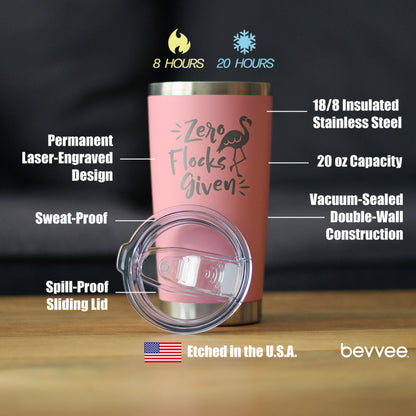 Zero Flocks Given - 20 oz Coffee Tumbler - Tampa soil911.com