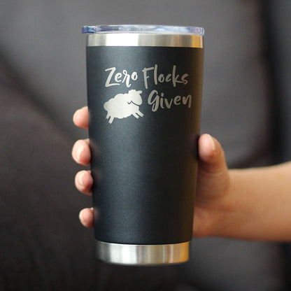 Zero Flocks Given Sheep - 20 oz Coffee Tumbler - Tampa Home & Garden Store