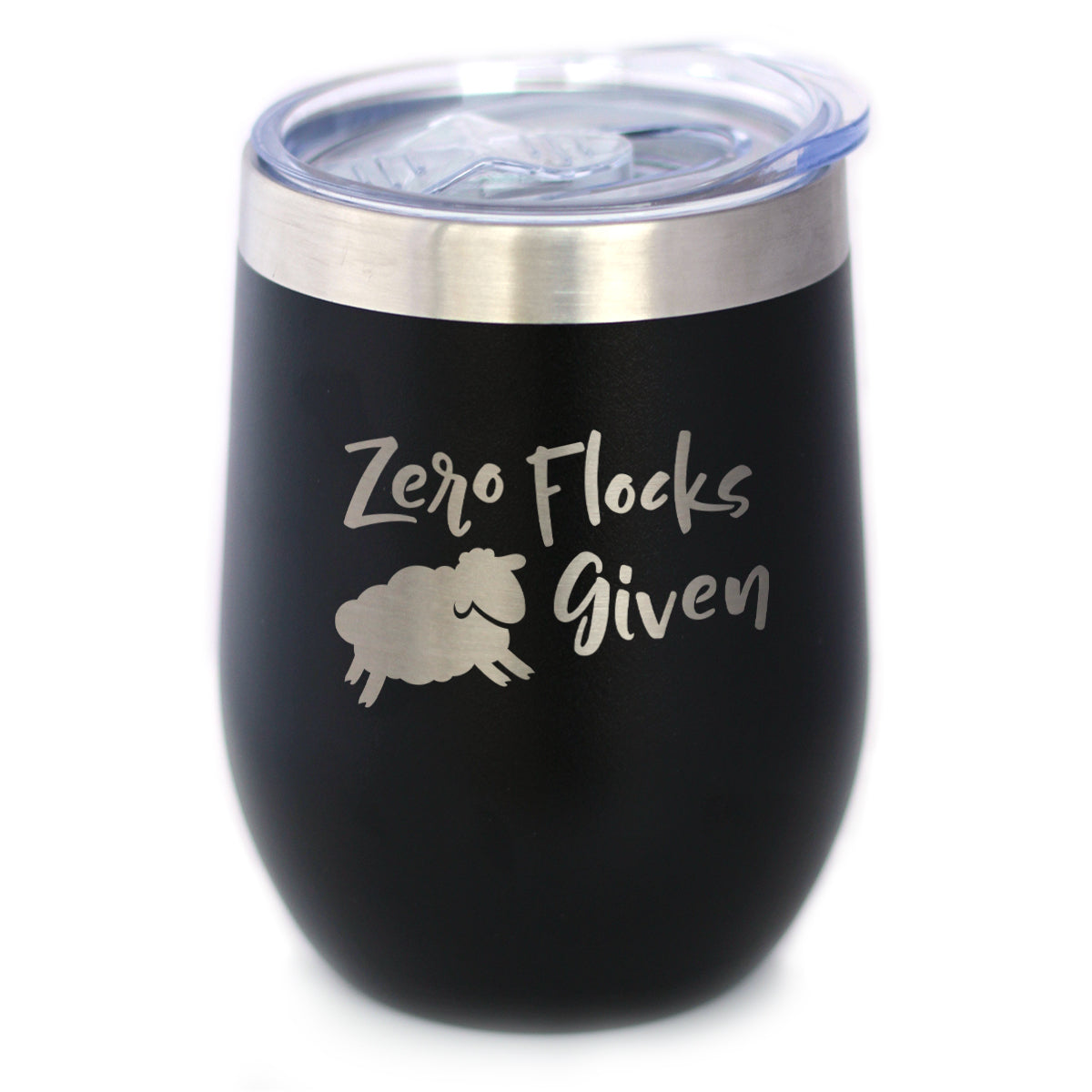 Zero Flocks Given Sheep - Wine Tumbler - Tampa Home & Garden Store