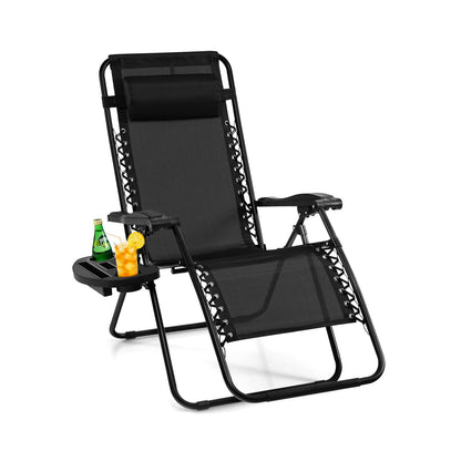 Sillón reclinable plegable de gravedad cero para exteriores - Naranja