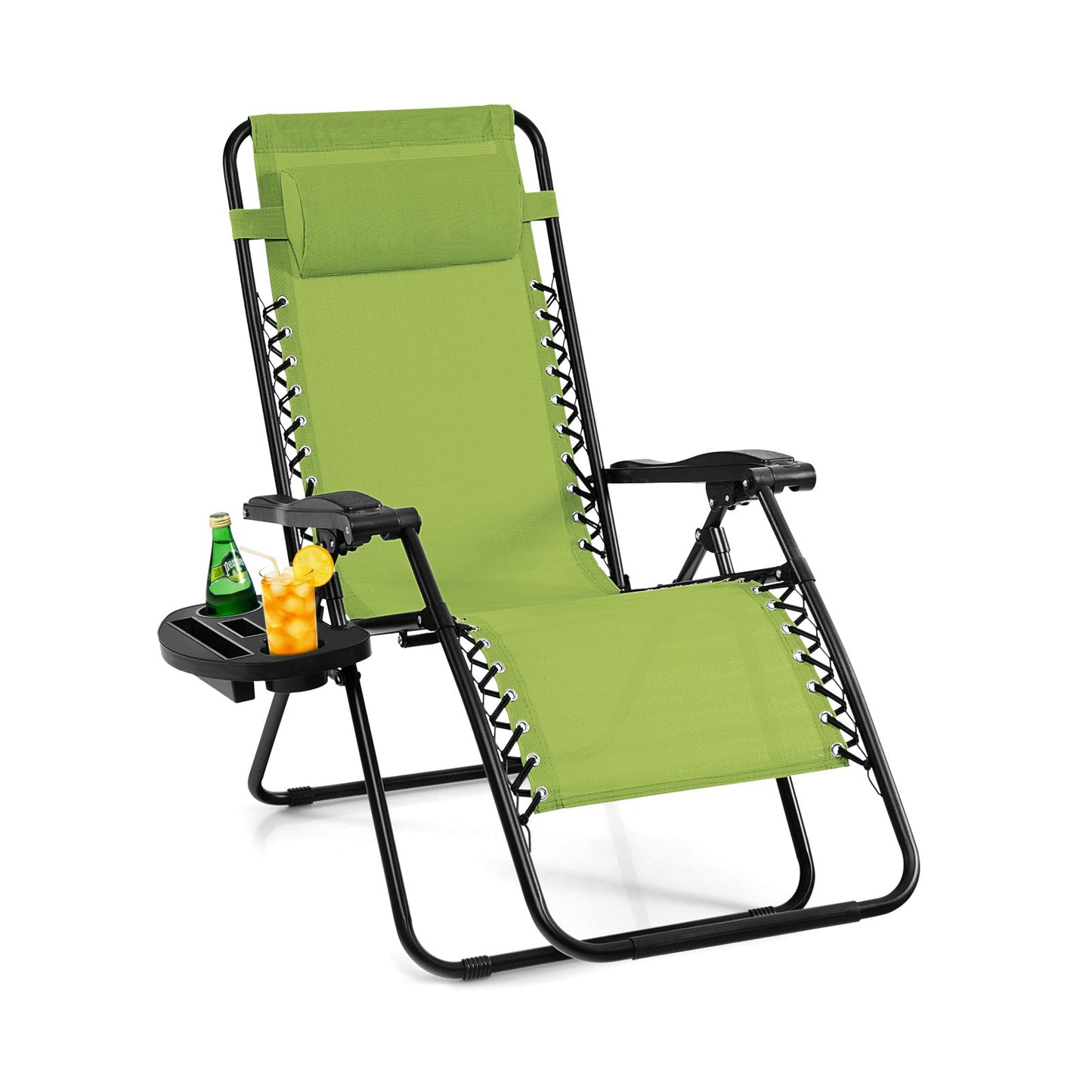Sillón reclinable plegable de gravedad cero para exteriores - Naranja