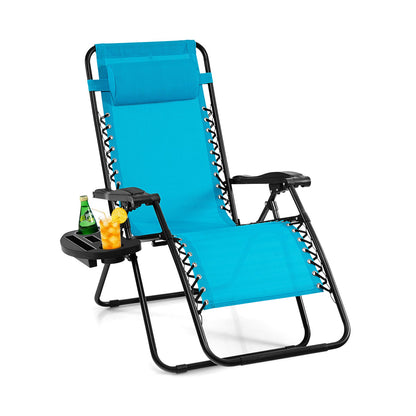 Sillón reclinable plegable de gravedad cero para exteriores - Naranja