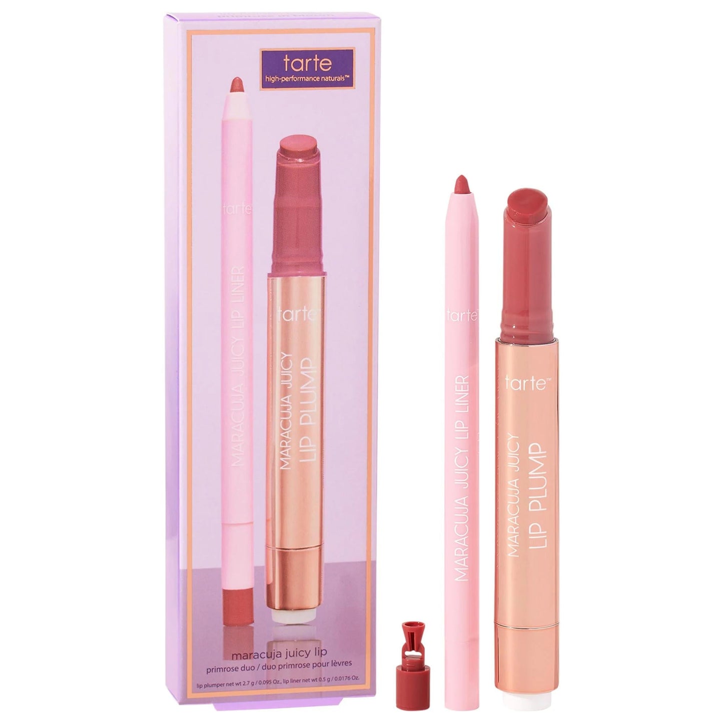Maracuja Juicy Lip Plump Primrose Duo lip care set tarte lip liner tubes lavender box on Tampa Home & Garden Store