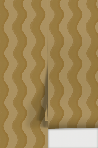 Ziggy Stripe Wallpaper, bronze-mist - Tampa Home & Garden Store