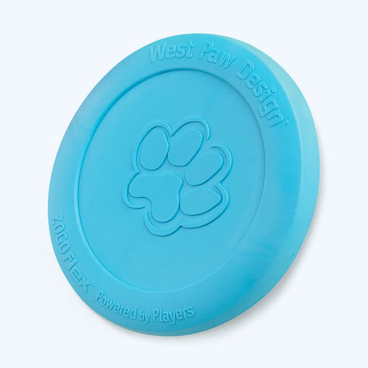 Zisc Gentle Flying Disc dog toy blue by West Paw on Tampa Home & Garden Store