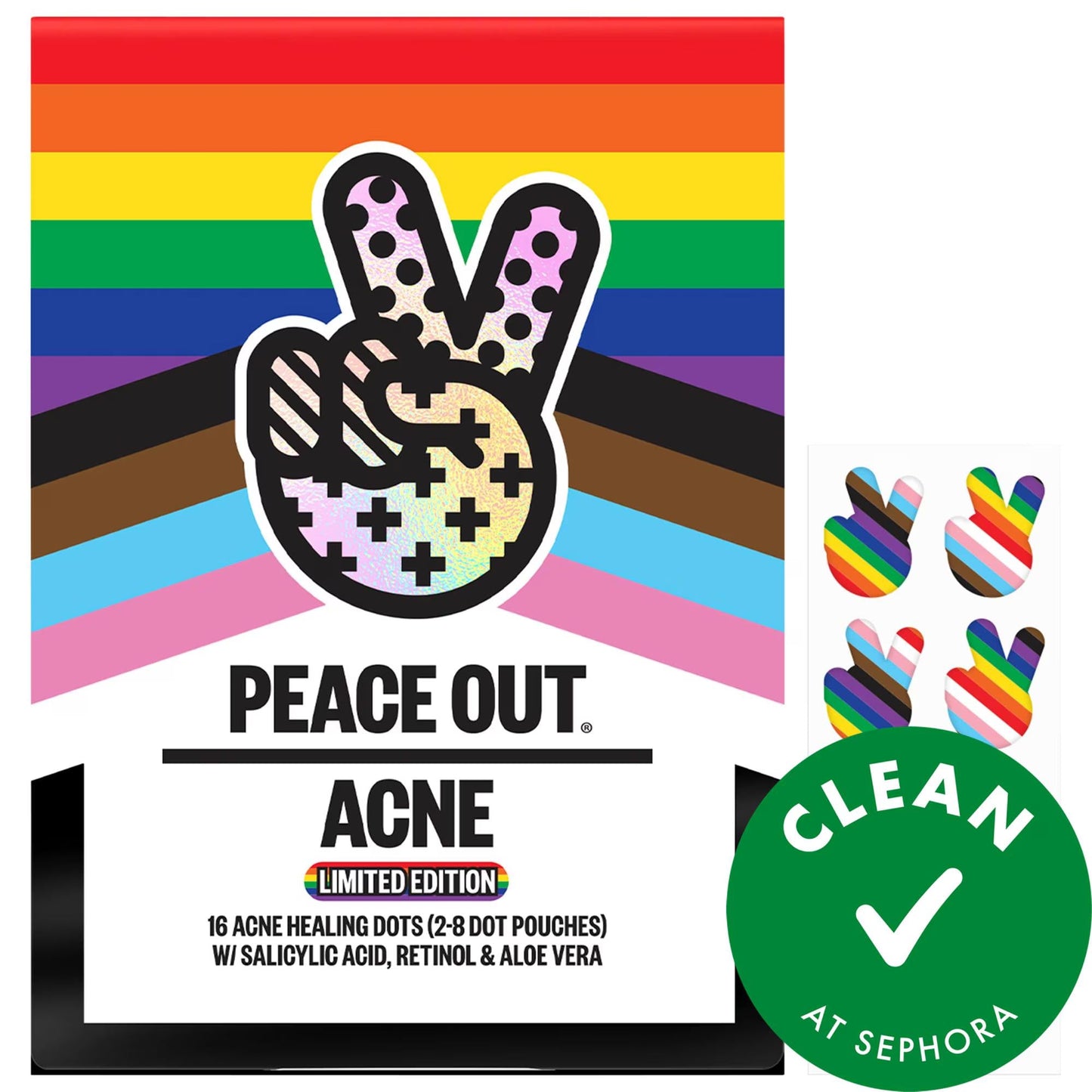 Peace Out Acne Healing Dots hydrocolloid patches with salicylic acid, retinol & aloe vera on Tampa Home & Garden Store