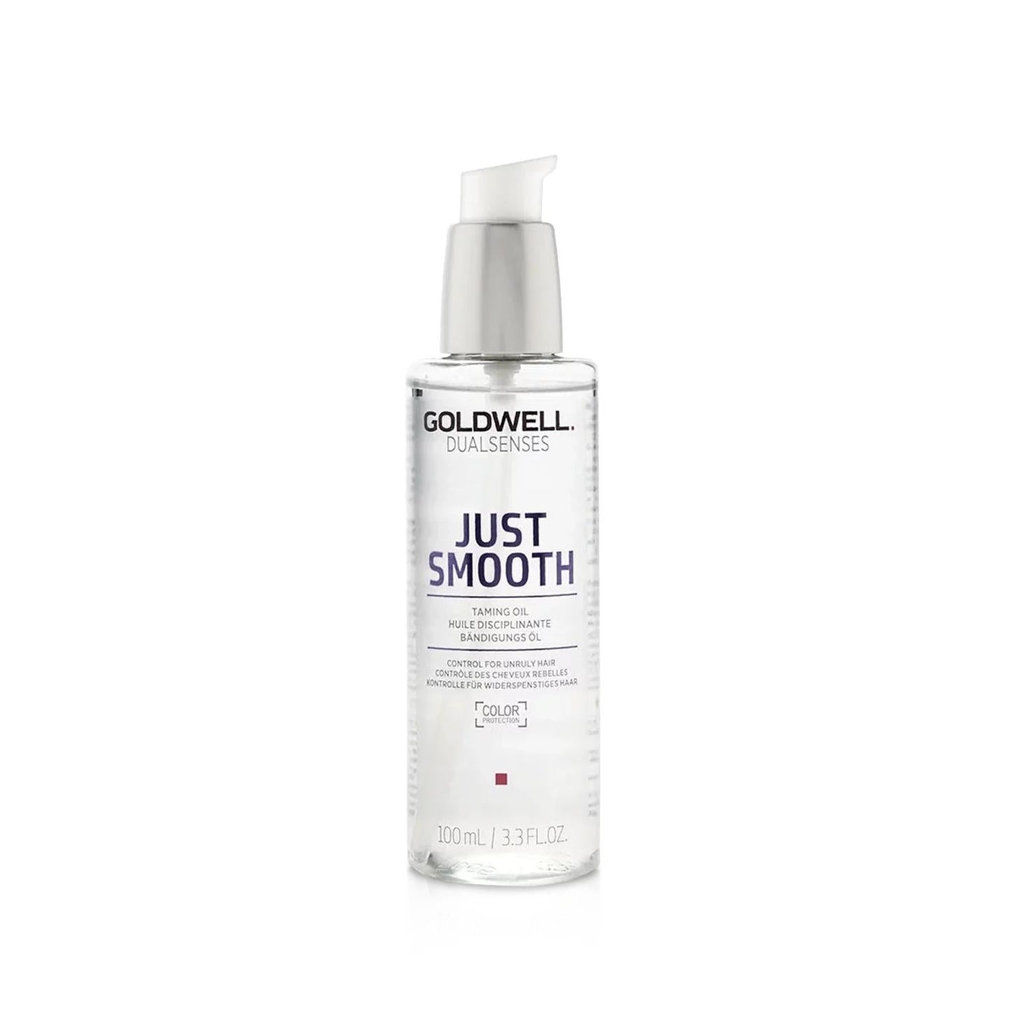 Goldwell Dualsenses Just Smooth 6 hair serum bottle with pump, clear 100 ml on Tampa Home & Garden Store