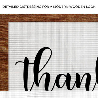 Thankful and Blessed sign canvas by Tailored Canvases on wood-framed crafting canvas on Tampa Home & Garden Store