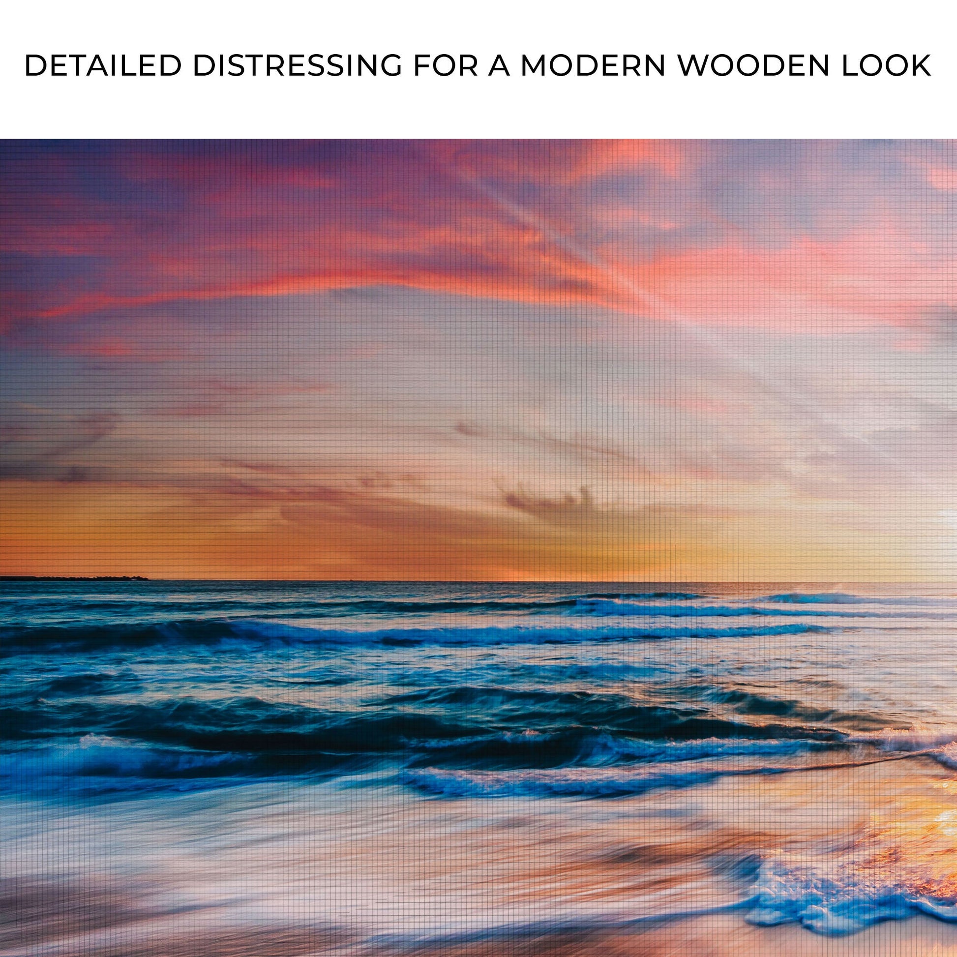 Sunrise Over The Horizon Canvas by Tailored Canvases; warm sunset hues over the ocean on Tampa Home & Garden Store