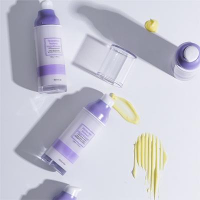 Bibimcos Bakuchiol Retinal Night Cream trio in purple bottles with clear jar by Beauty Care Bag on Tampa Home & Garden Store