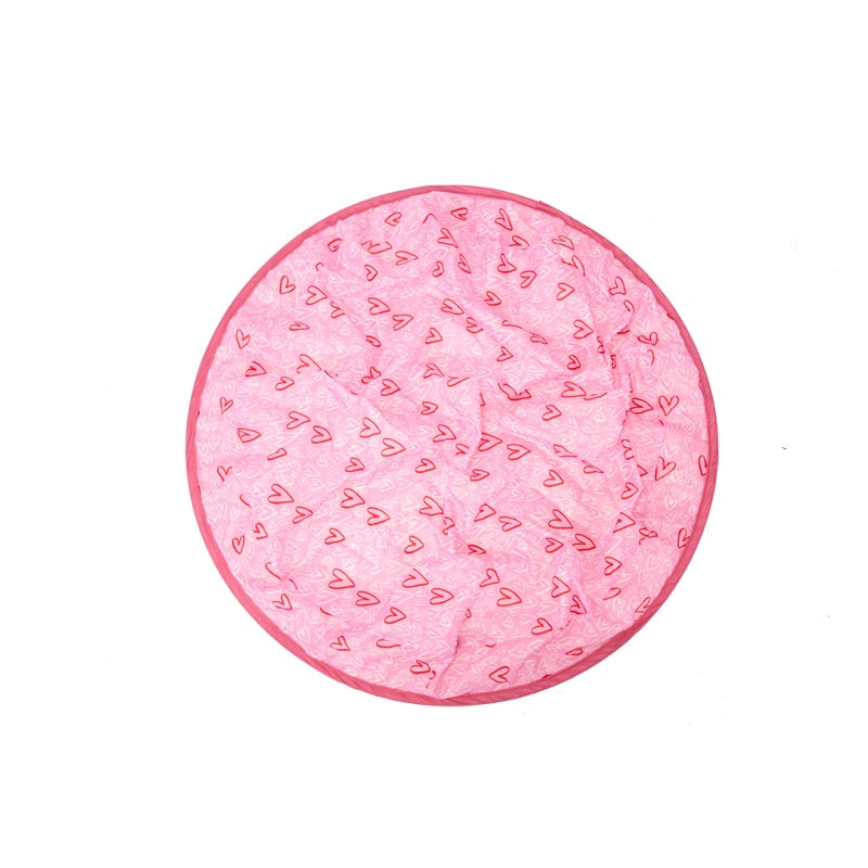 Cat toy ball pink heart-pattern by Sell My Stuff for indoor cats on Tampa Home & Garden Store