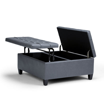 Harrison Upholstered Coffee Table Storage Ottoman