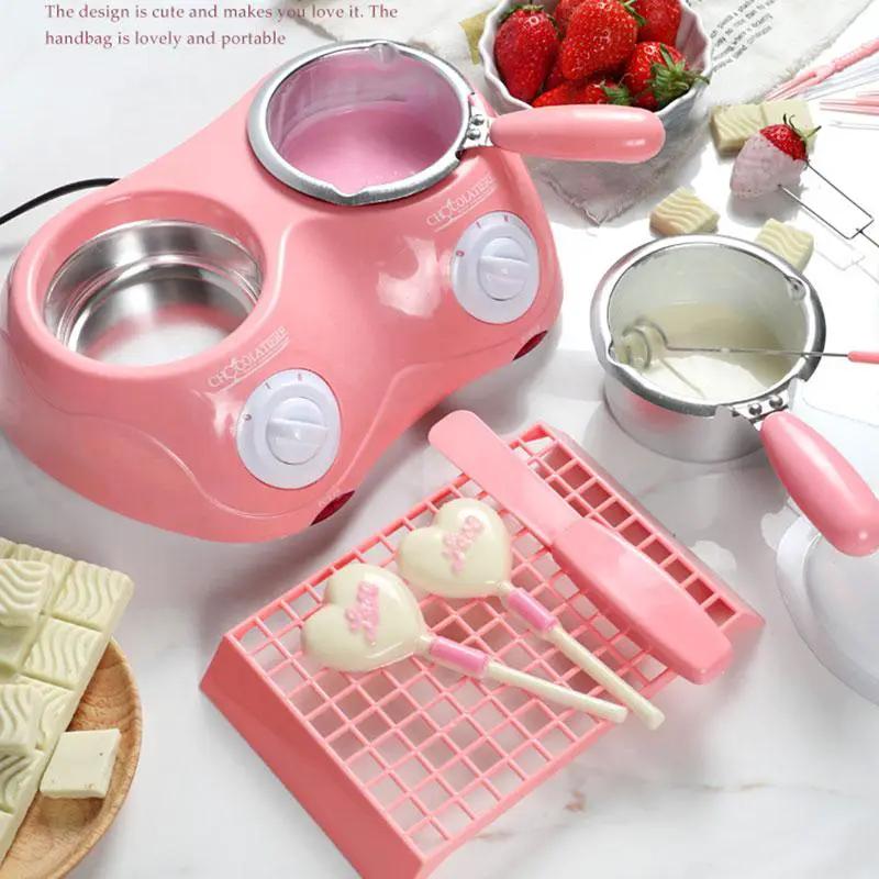 Electric pink chocolate fountain dual-pot by FLIPSTYLEZLLC for party use on Tampa Home & Garden Store