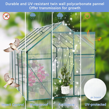 Outdoor Polycarbonate House and Raised Metal Base