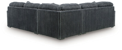 Midnight Madness Sectional and Jumbo Corduroy