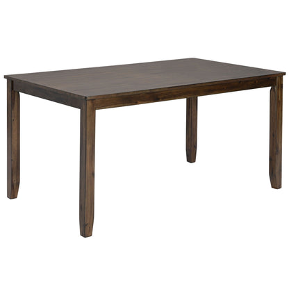 Six Piece Dining Set With A Bench And Four Chairs