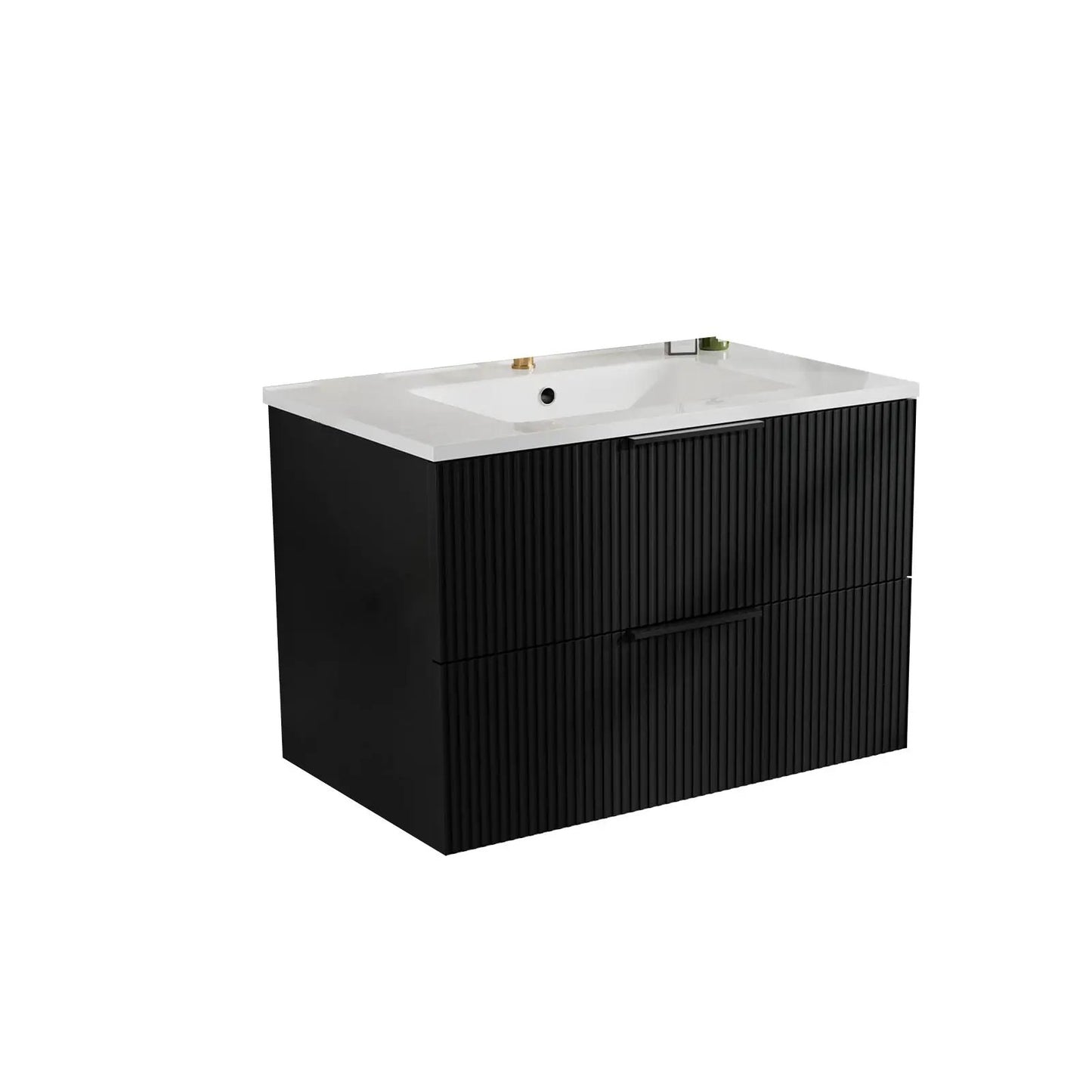 Floating Wall Mounted Vanity Sink and Drawers