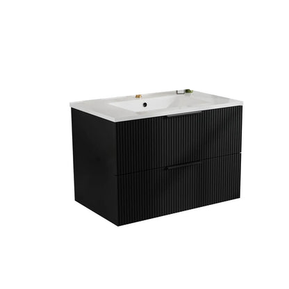 Floating Wall Mounted Vanity Sink and Drawers