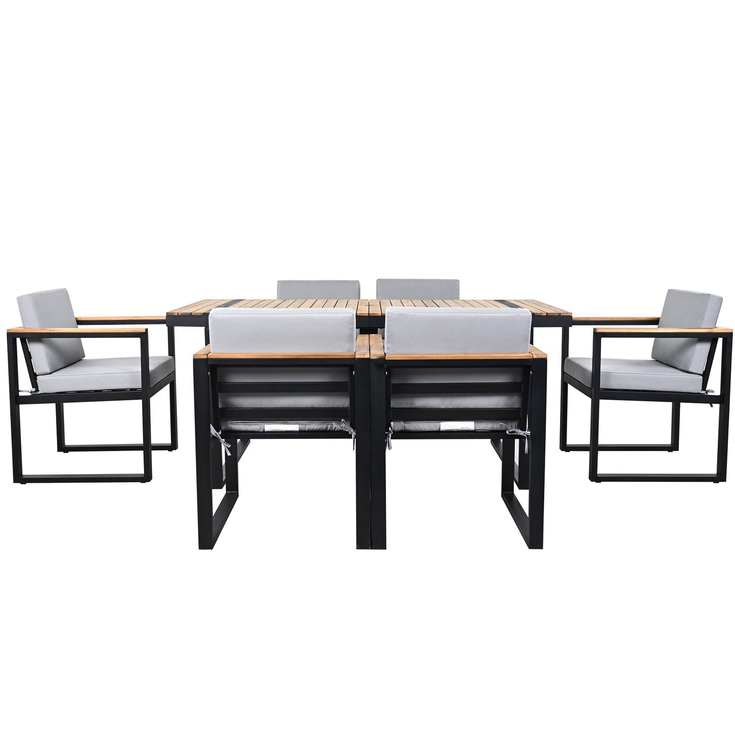 Seven Piece Outdoor Dining Table and Chair Set